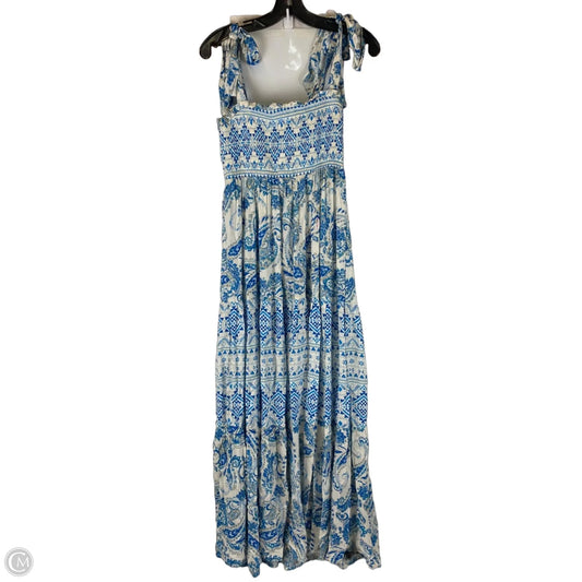 Dress Casual Maxi By Flying Tomato In Blue & White, Size: S