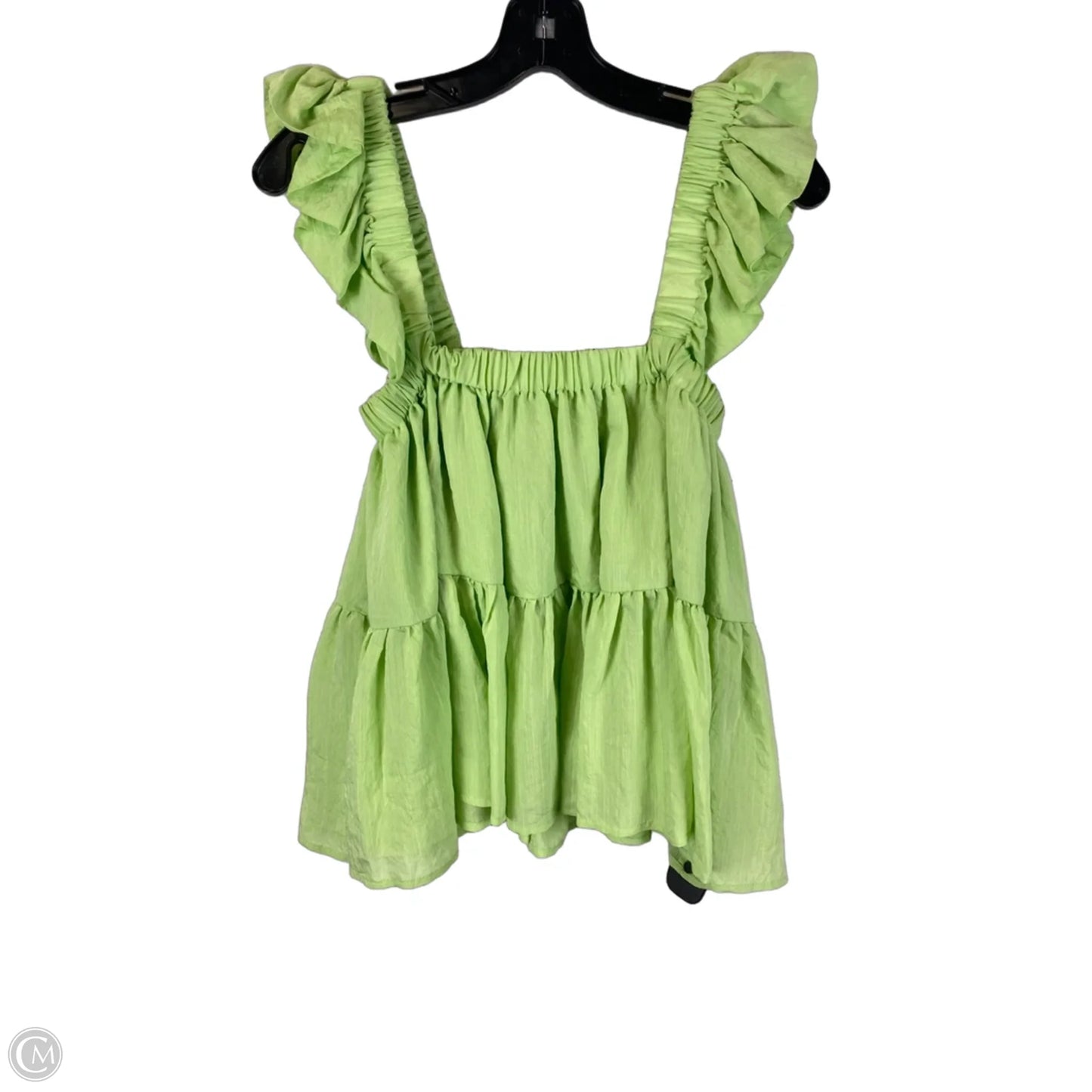 Top Short Sleeve By Vestique In Green, Size: S