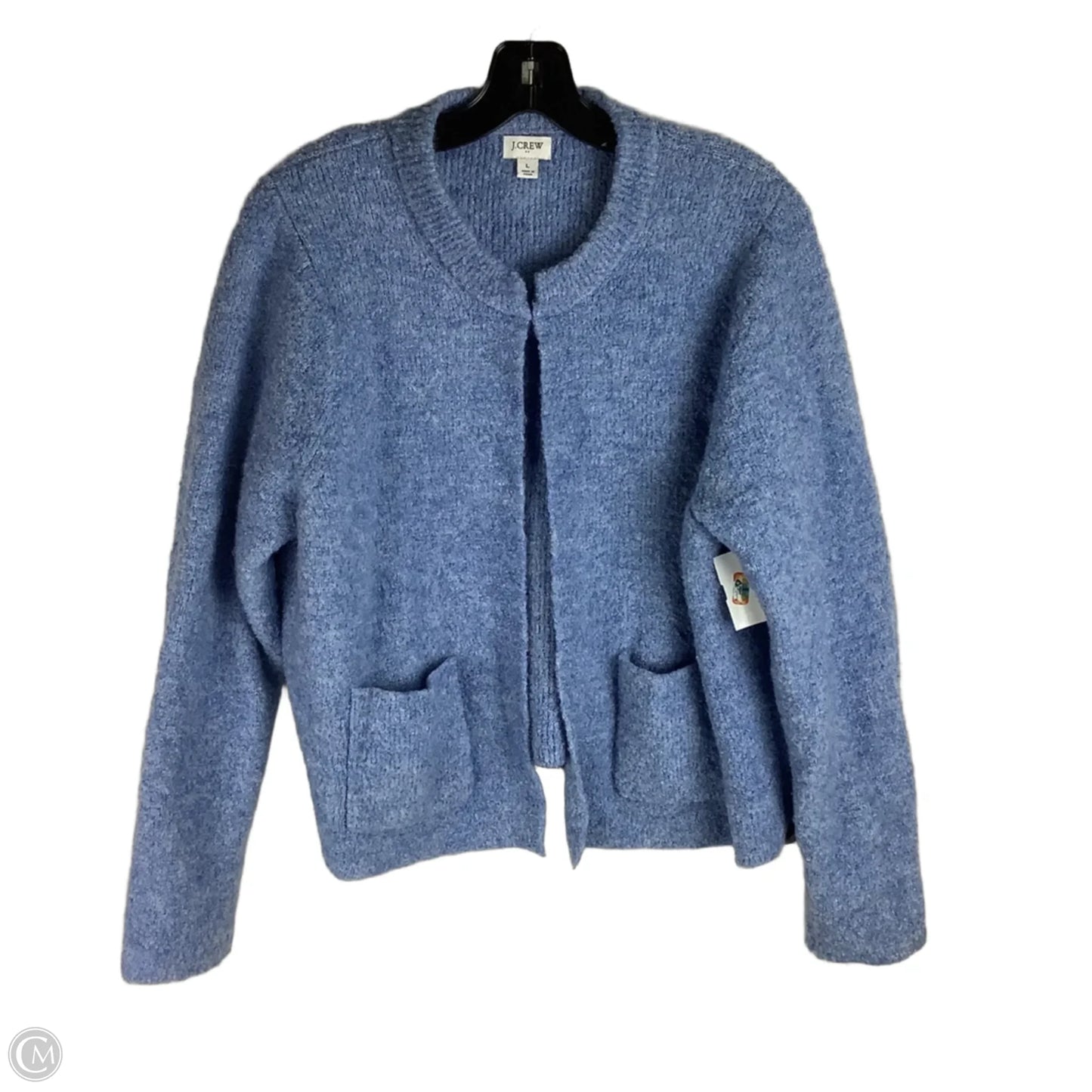 Sweater Cardigan By J. Crew In Blue, Size: L