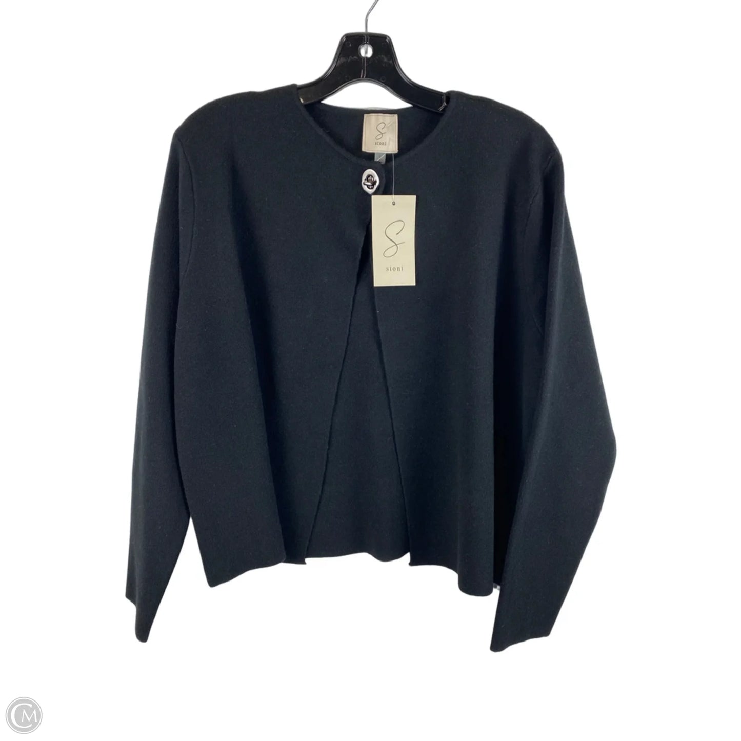 Sweater Cardigan By Sioni In Black, Size: L