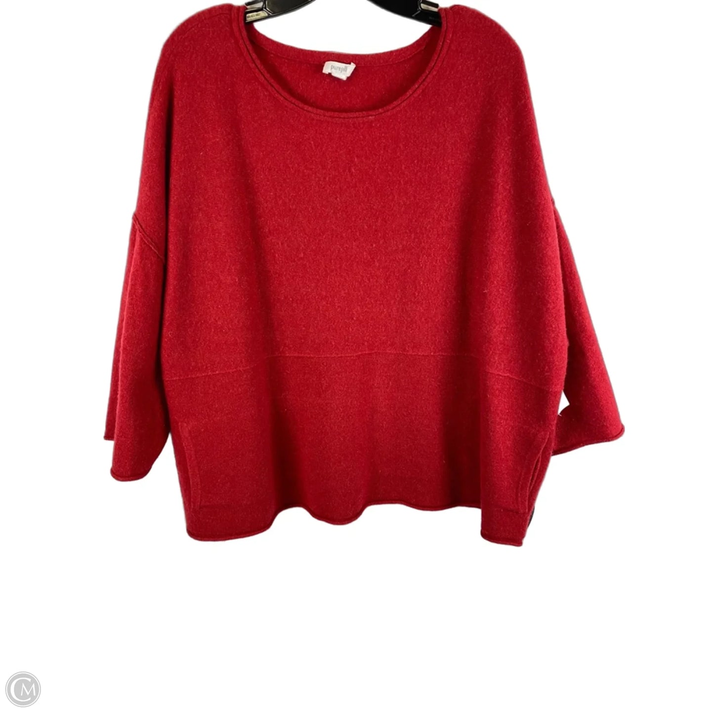 Sweater By Pure Jill In Red, Size: L