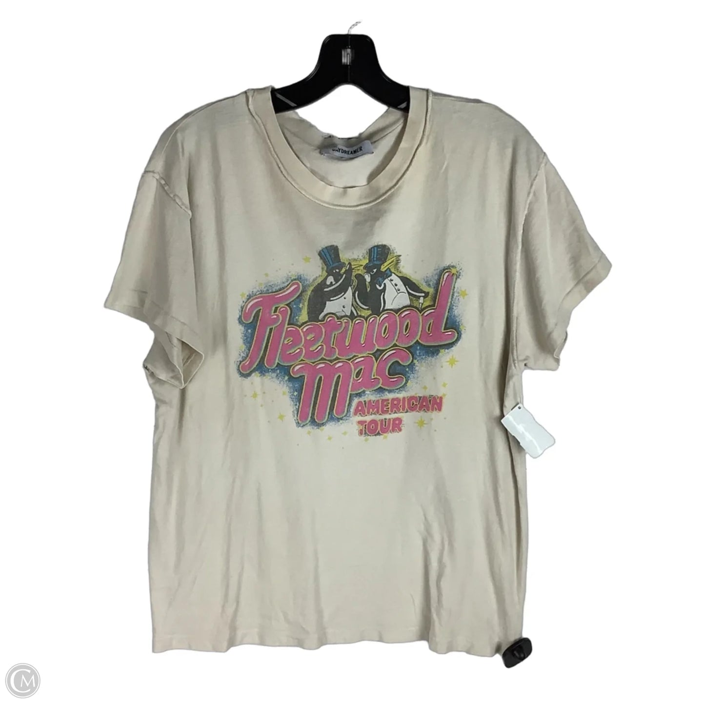 Top Short Sleeve By Daydreamer In Cream, Size: Xl