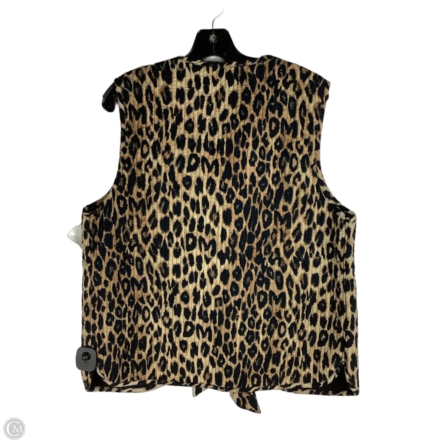 Vest Puffer & Quilted By Cmc In Animal Print, Size: 14