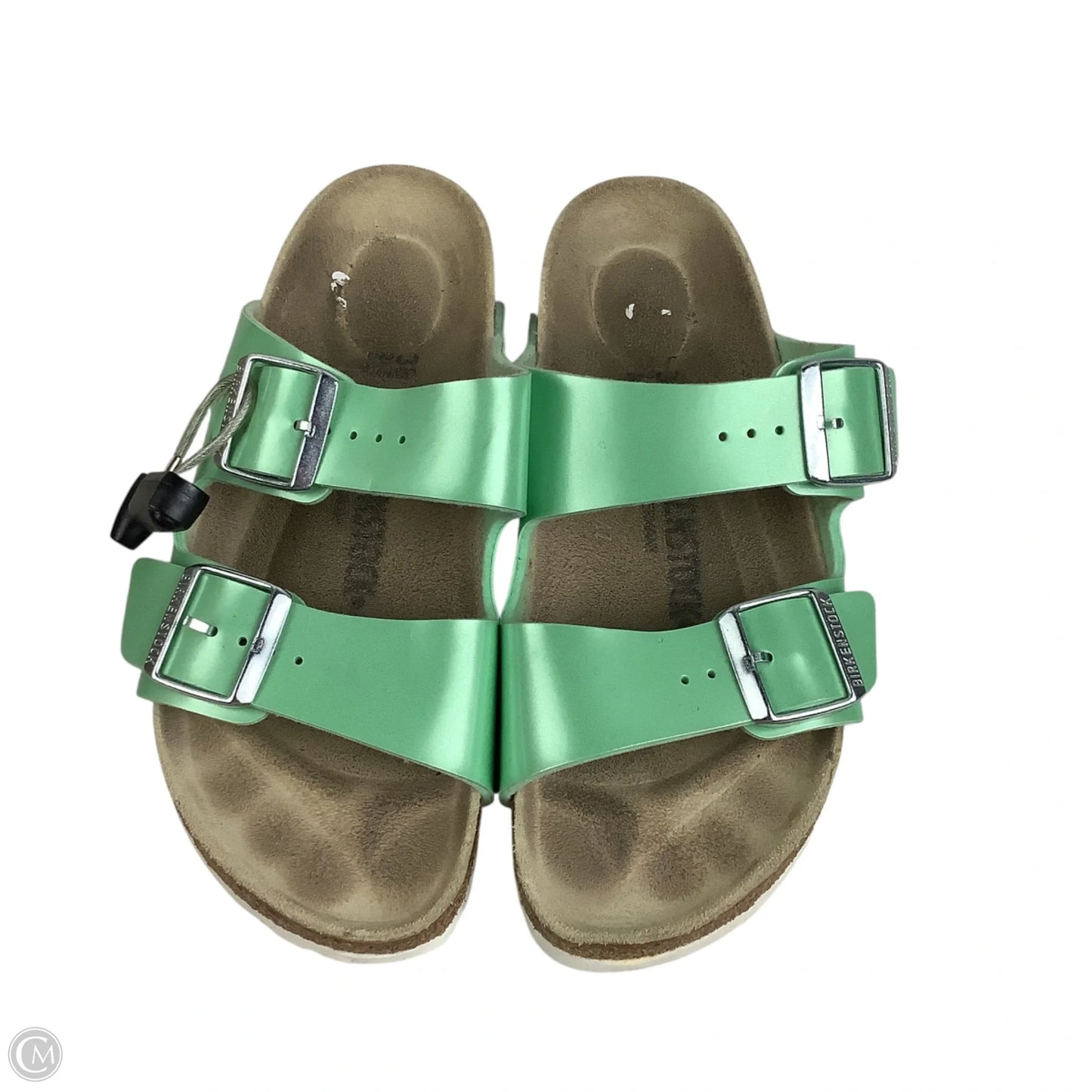 Sandals Flats By Birkenstock In Green, Size: 7 (38)