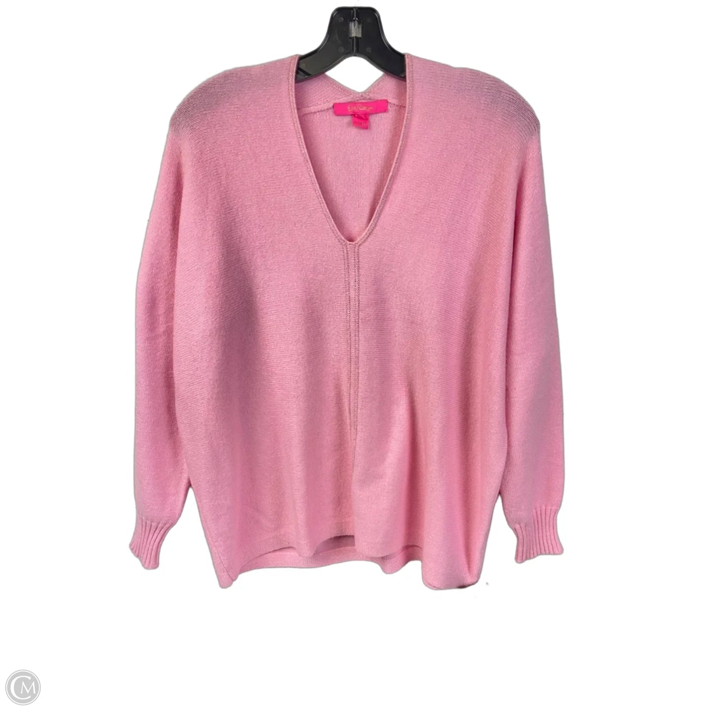 Sweater Cardigan Designer By Lilly Pulitzer In Pink, Size: S