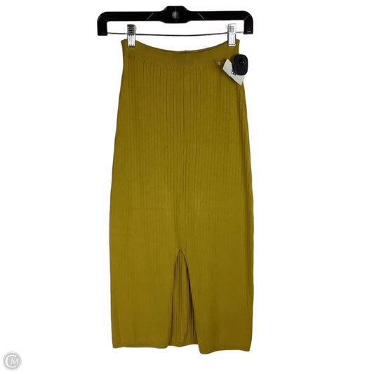 Skirt Midi By Free People In Yellow, Size: Xs