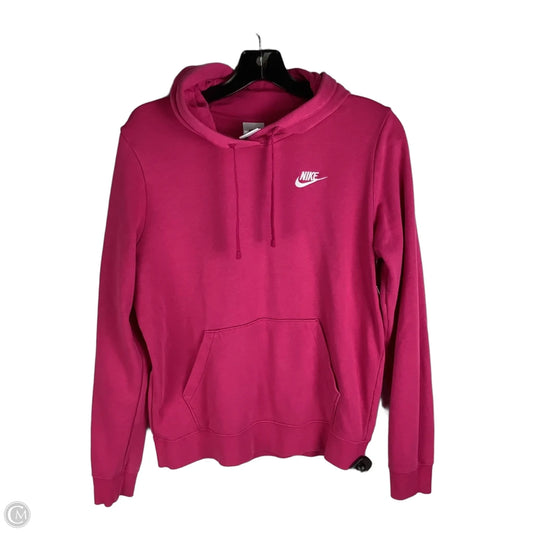 Sweatshirt Hoodie By Nike Apparel In Pink, Size: S