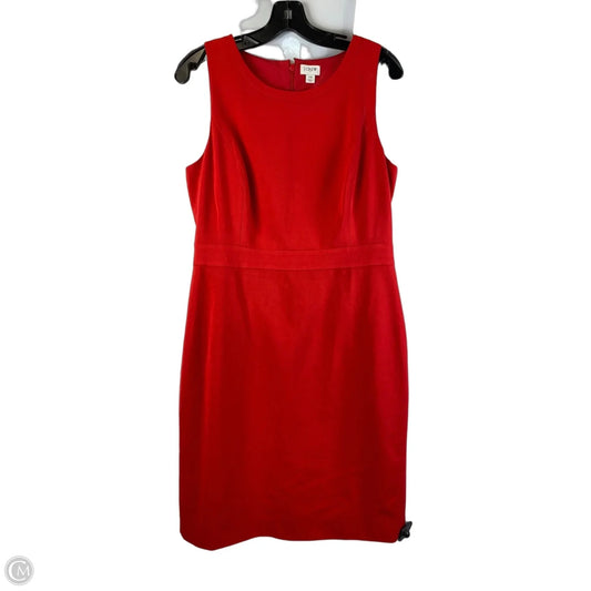 Dress Work By J. Crew In Red, Size: 10