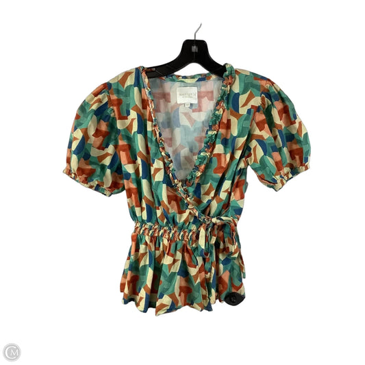 Top Short Sleeve By Cmc In Multi-colored, Size: Xs