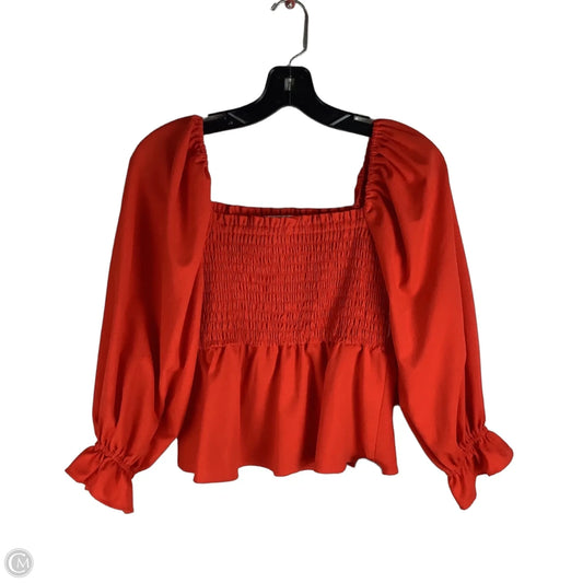 Top Long Sleeve By Crosby In Orange, Size: Xs