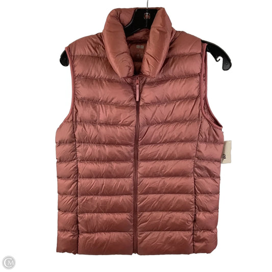 Vest Puffer & Quilted By Uniqlo In Pink, Size: M
