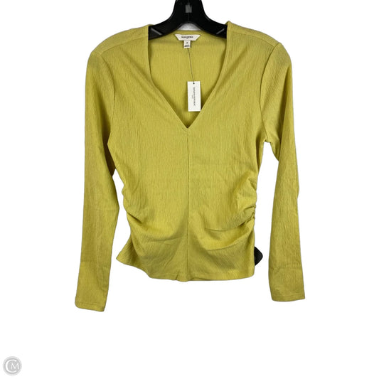Top Long Sleeve By Banana Republic In Green, Size: M