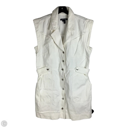 Dress Casual Short By Veronica Beard In White Denim, Size: 14