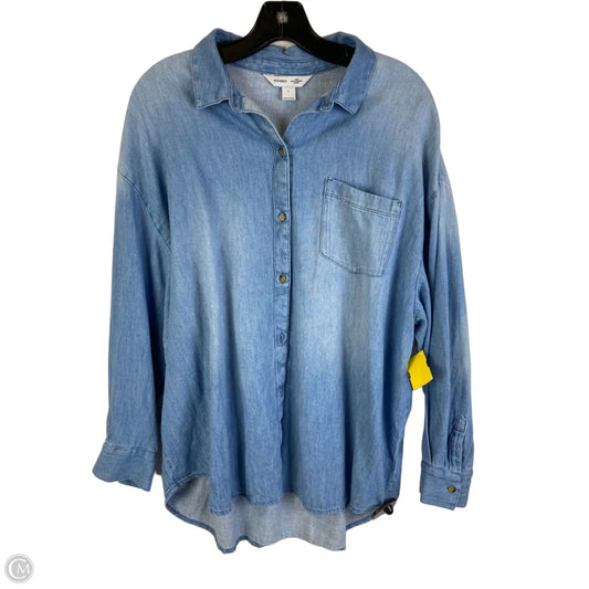 Top Long Sleeve By Old Navy In Blue, Size: L