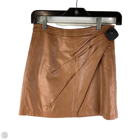 Skirt Mini & Short By Free People In Brown, Size: 0