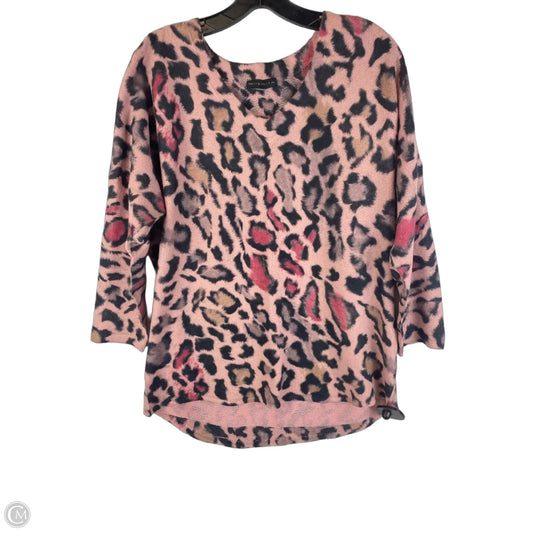 Sweater By Nally And Millie In Animal Print, Size: L