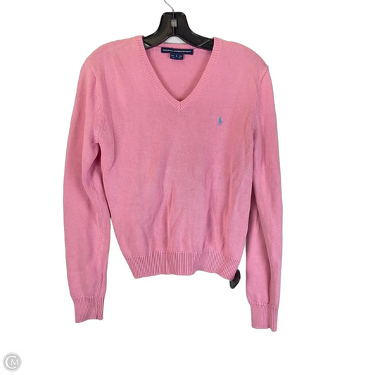Sweater By Ralph Lauren In Pink, Size: L
