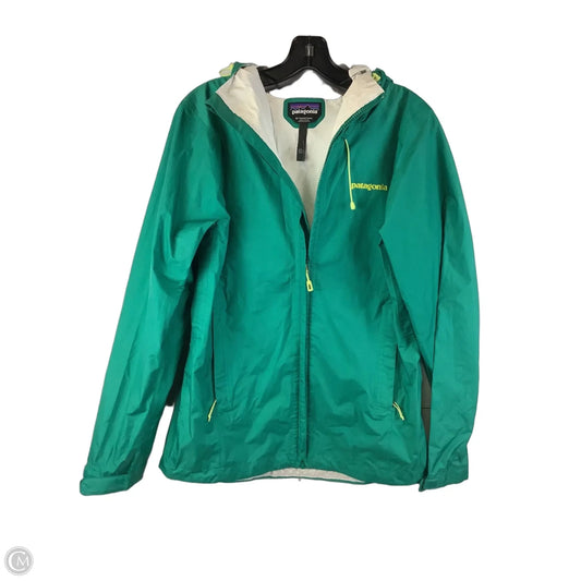Jacket Windbreaker By Patagonia In Green, Size: M