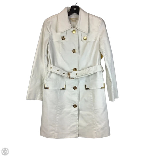 Coat Trench Coat By Michael By Michael Kors In White, Size: S/P