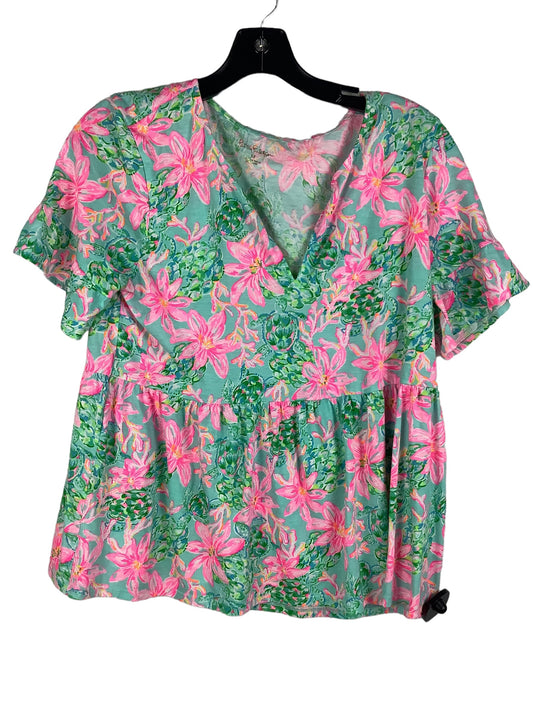 Top Short Sleeve Designer By Lilly Pulitzer  Size: M