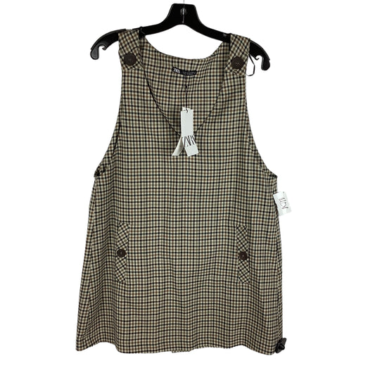 Plaid Pattern Dress Casual Short Zara, Size M
