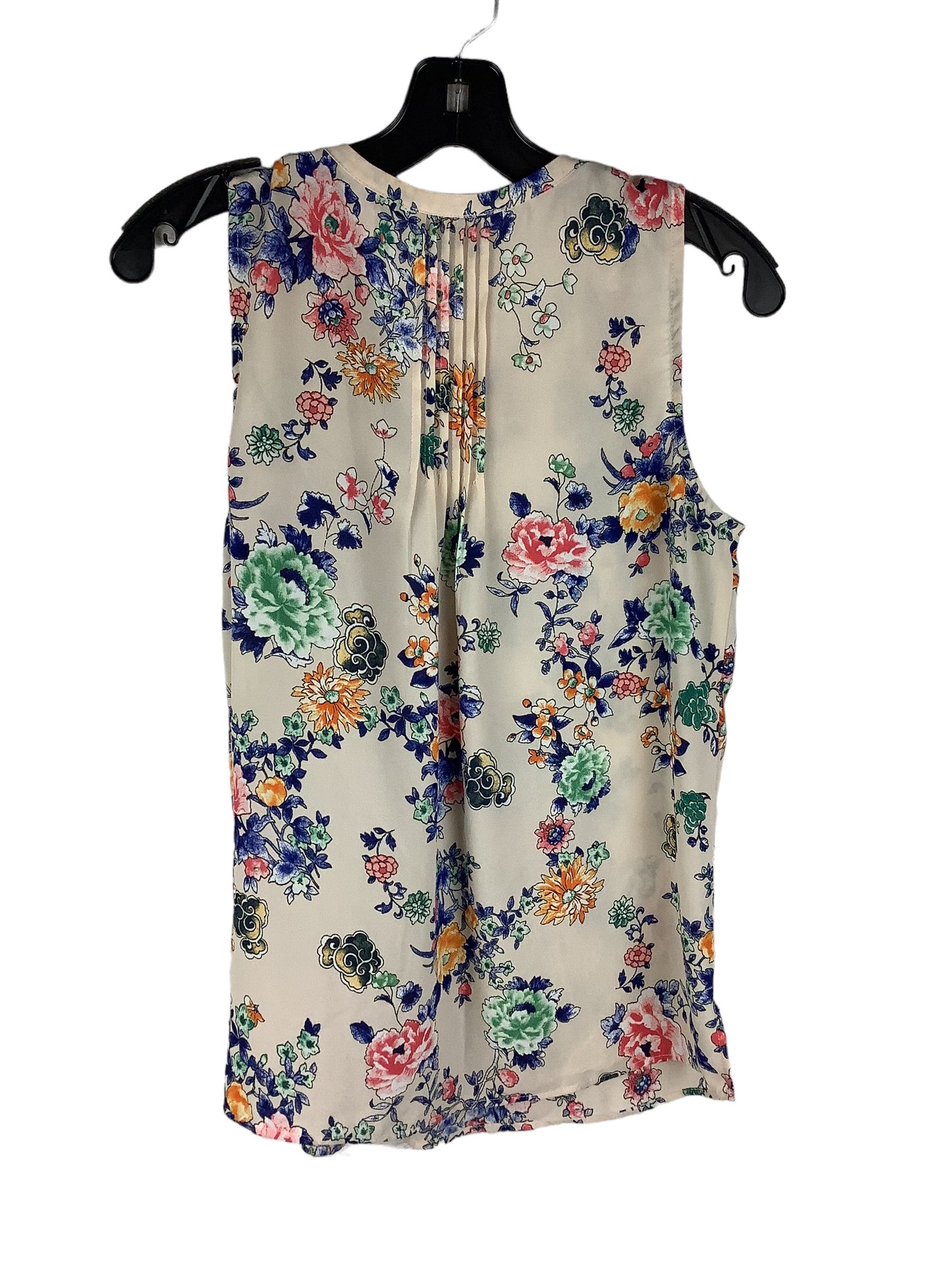 Floral Print Top Sleeveless Meadow Rue, Size Xs