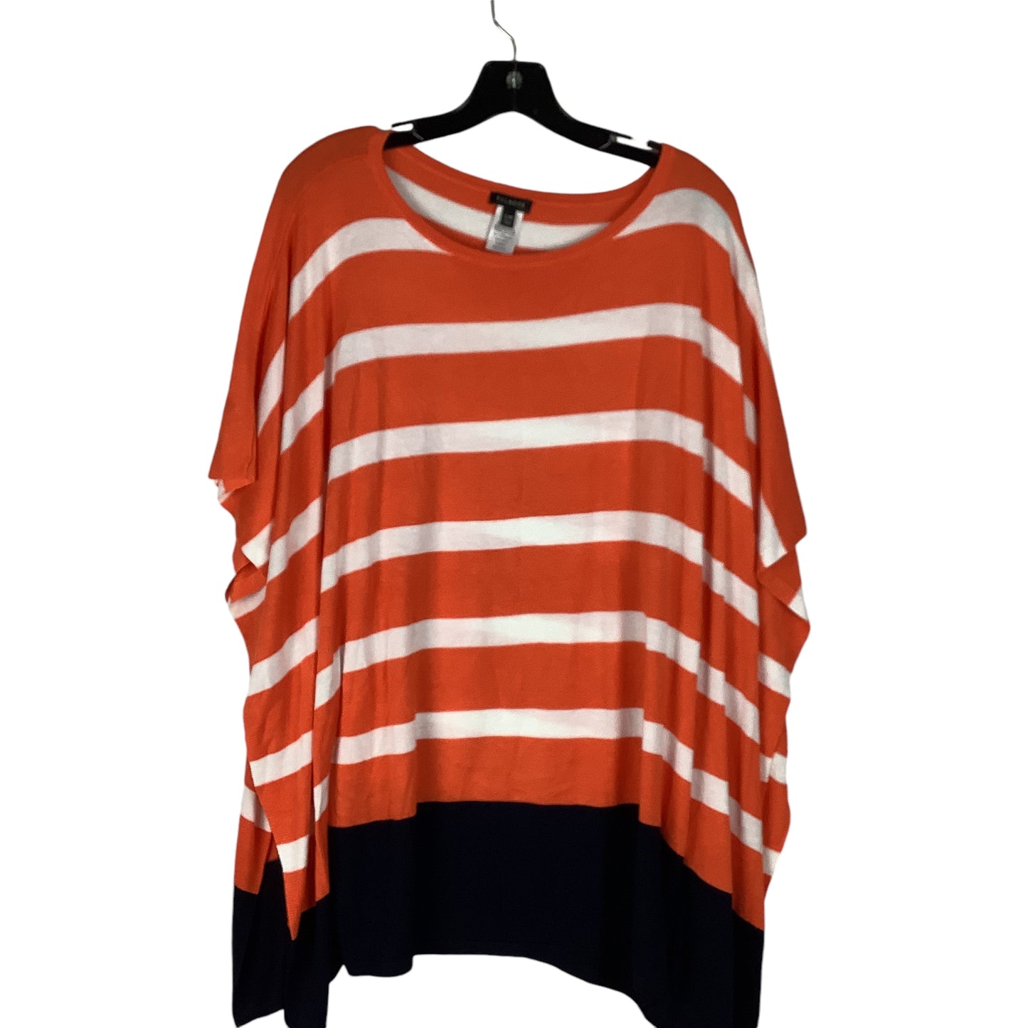 Top Long Sleeve By Talbots In Striped Pattern, Size: M