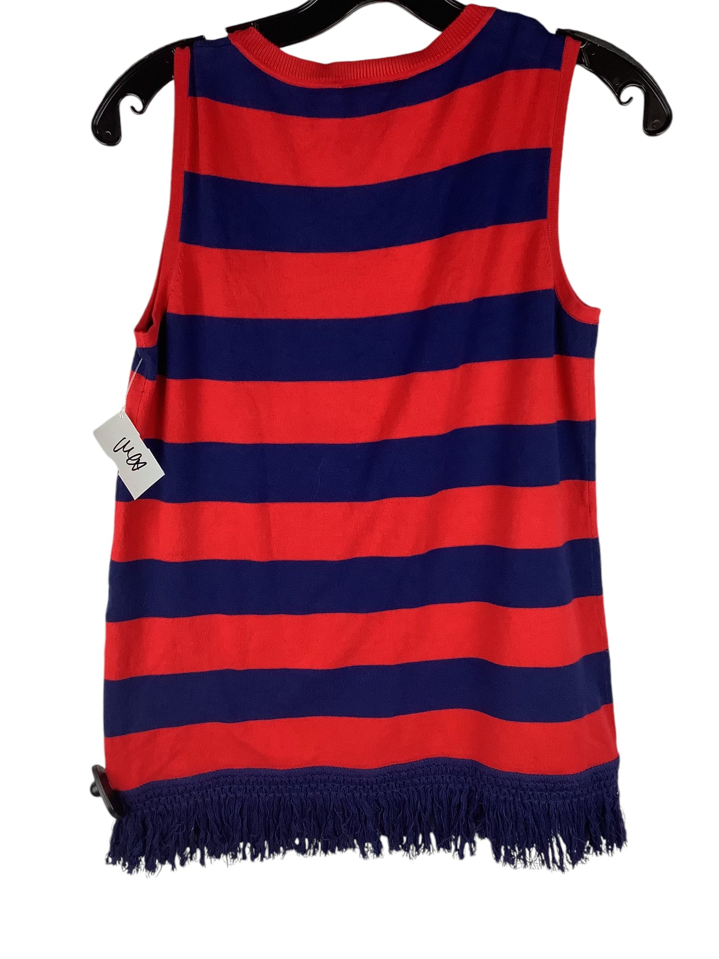 Top Sleeveless By Sail To Sable In Blue & Red, Size: S