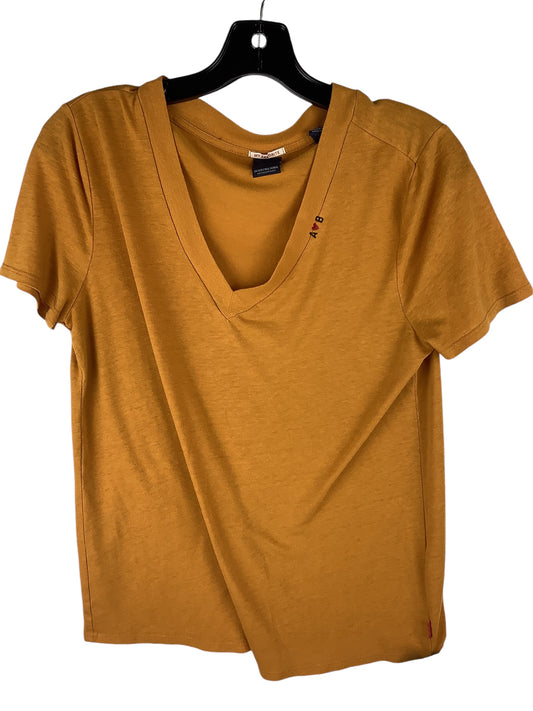 Top Short Sleeve By Scotch & Soda In Yellow, Size: L