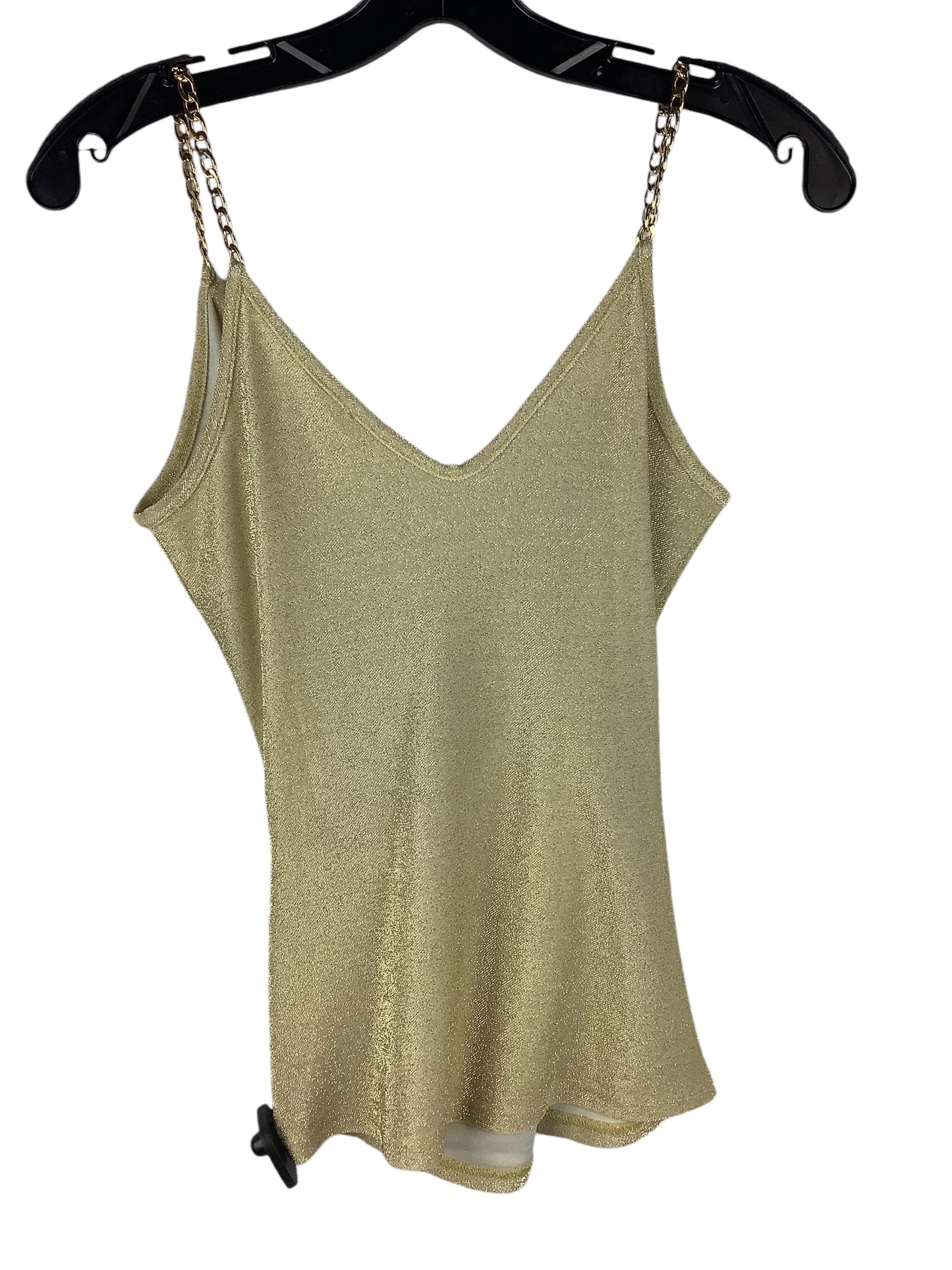 Top Sleeveless By Venus In Gold, Size: Xs