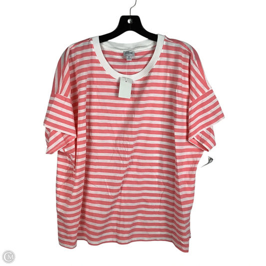 Top Short Sleeve By J. Crew In Pink, Size: 2x