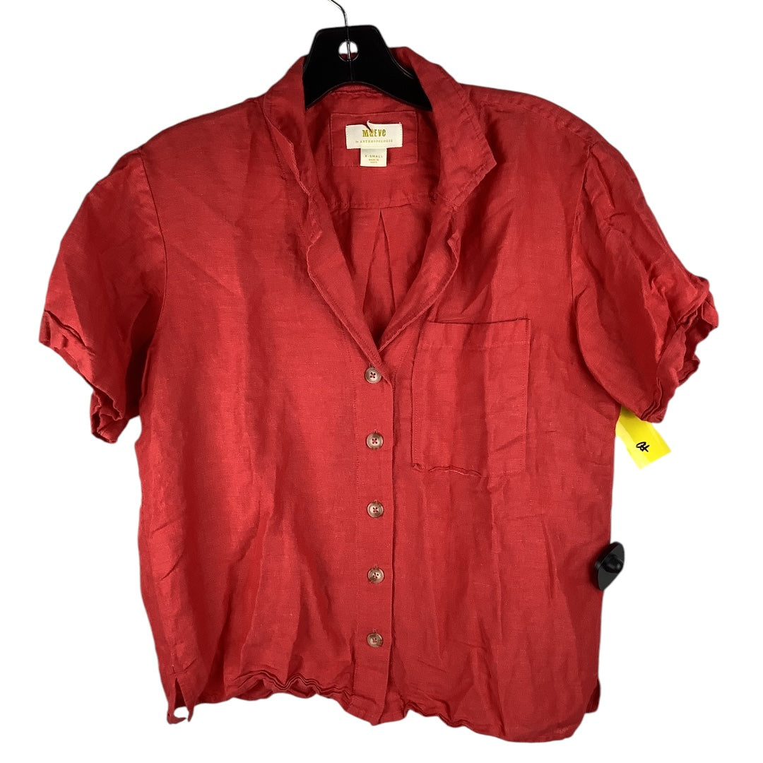 Top Short Sleeve By Maeve In Red, Size: Xs