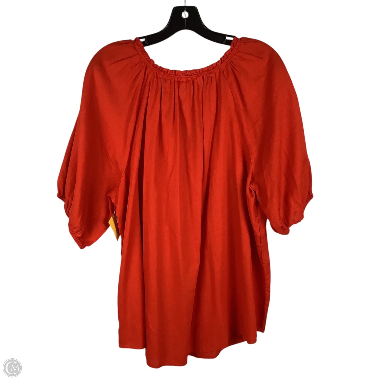 Top Short Sleeve By Knox Rose In Red, Size: Xxl