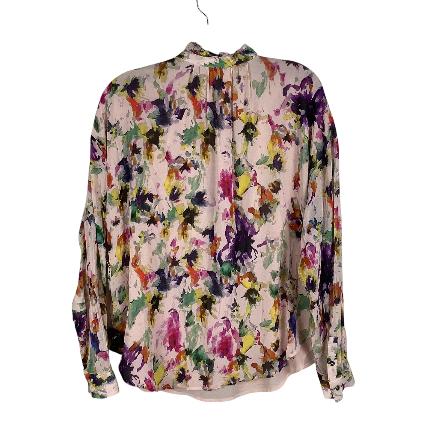 Top Long Sleeve By Pilcro In Floral Print, Size: Xl