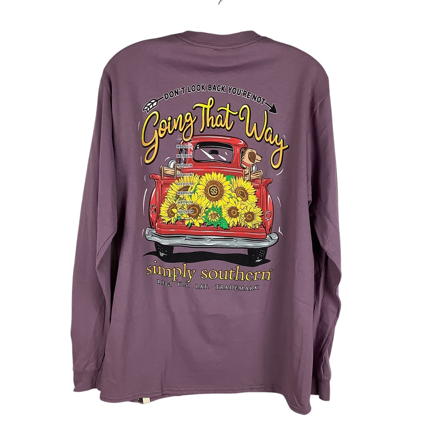 Top Long Sleeve By Simply Southern In Purple, Size: M