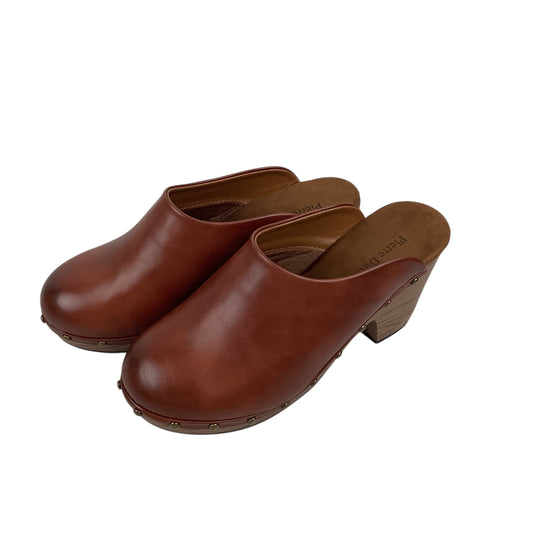 Shoes Heels Block By Pierre Dumas In Brown, Size: 8.5