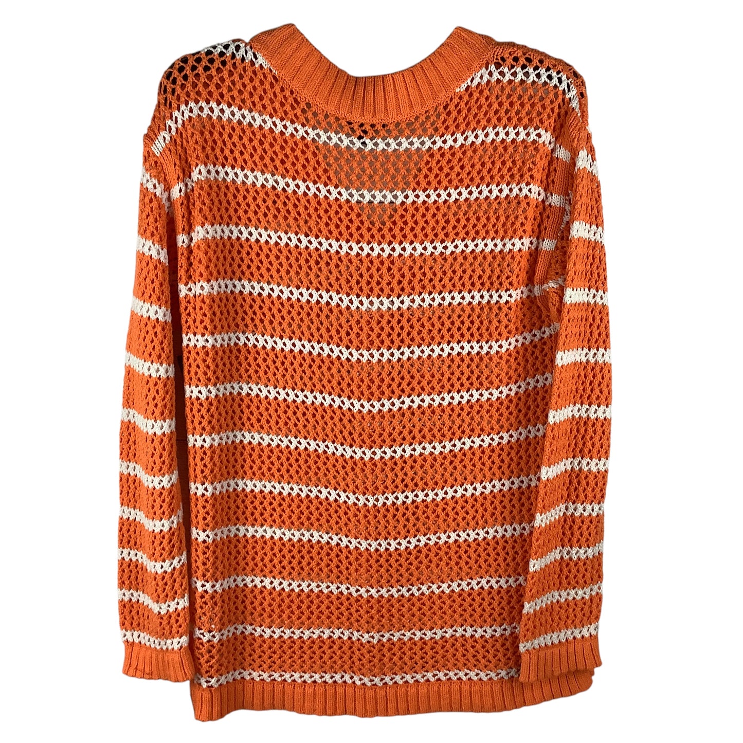 Top Long Sleeve By Talbots In Orange, Size: M