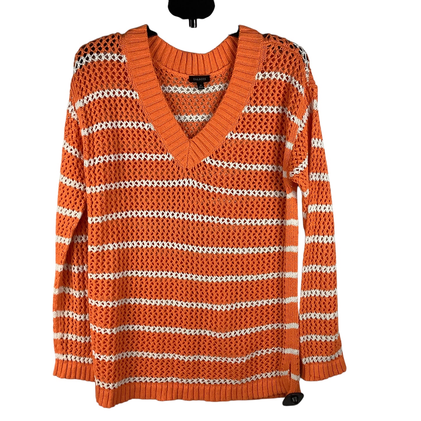 Top Long Sleeve By Talbots In Orange, Size: M