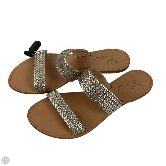 Sandals Flats By Joie In Gold, Size: 9 (39.5)