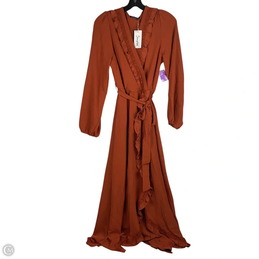 Dress Casual Maxi By Clothes Mentor In Orange, Size: Xl