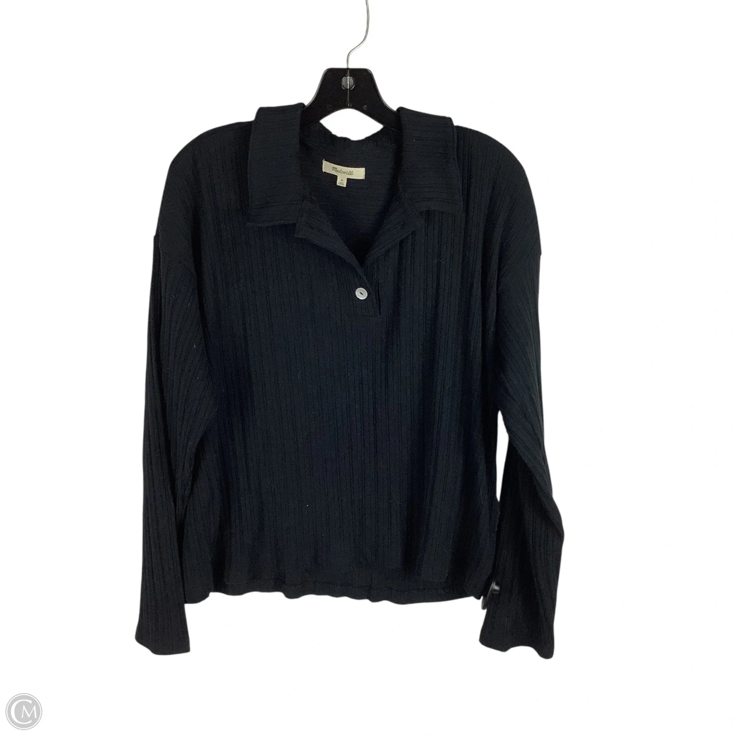 Top Long Sleeve By Madewell In Black, Size: M