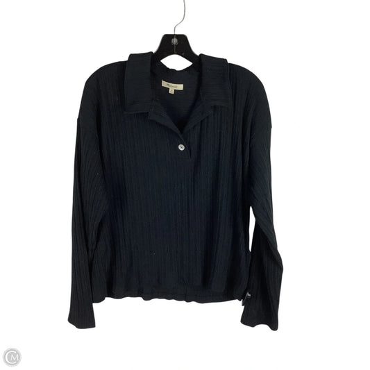 Top Long Sleeve By Madewell In Black, Size: M