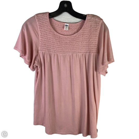Top Short Sleeve By Old Navy In Pink, Size: Xs