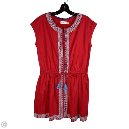 Dress Casual Short By Vineyard Vines In Red, Size: S