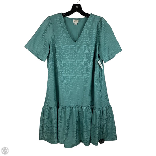 Dress Casual Midi By A New Day In Teal, Size: Xs
