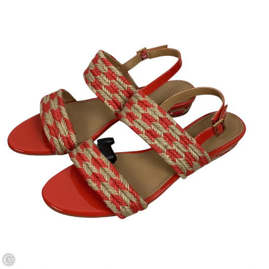 Shoes Designer By Tory Burch In Orange, Size: 9
