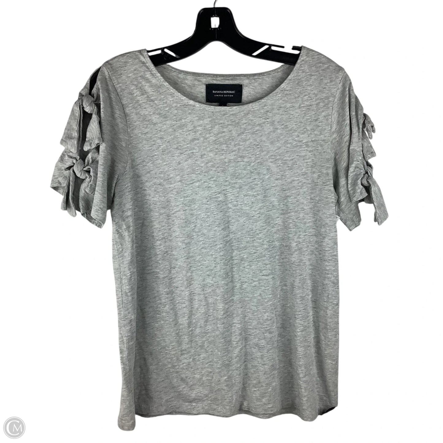 Top Short Sleeve Basic By Banana Republic In Grey, Size: S
