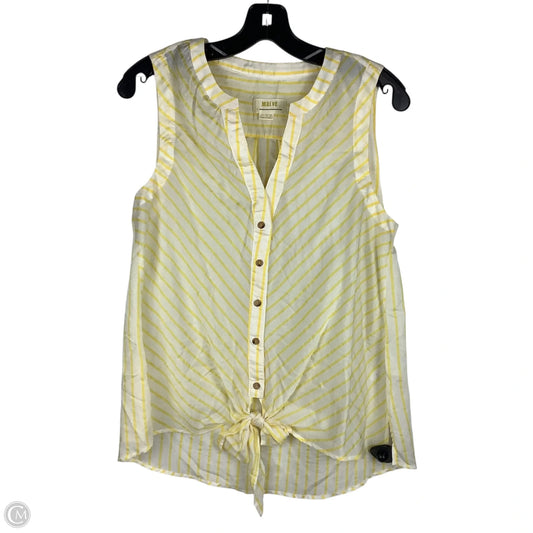 Top Sleeveless By Maeve In Yellow, Size: 8