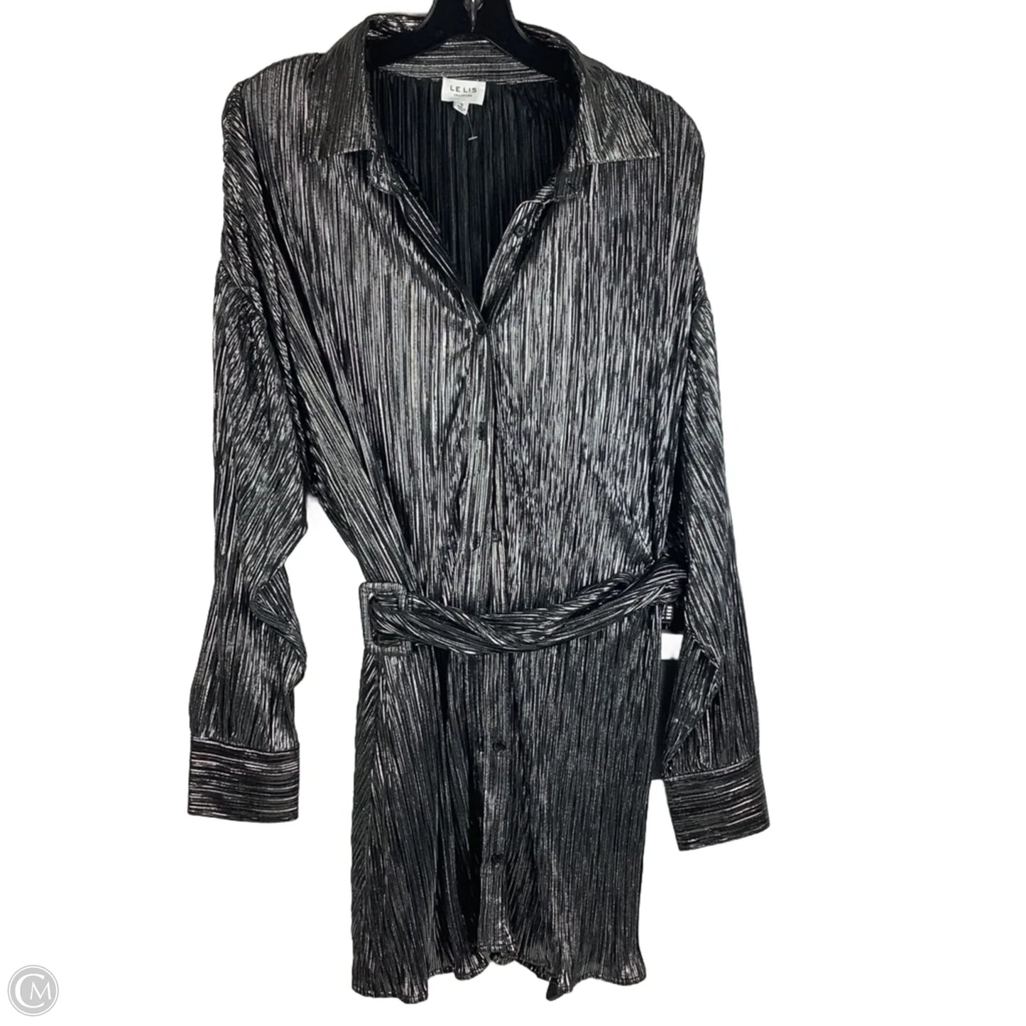 Dress Casual Short By Le Lis In Silver, Size: S