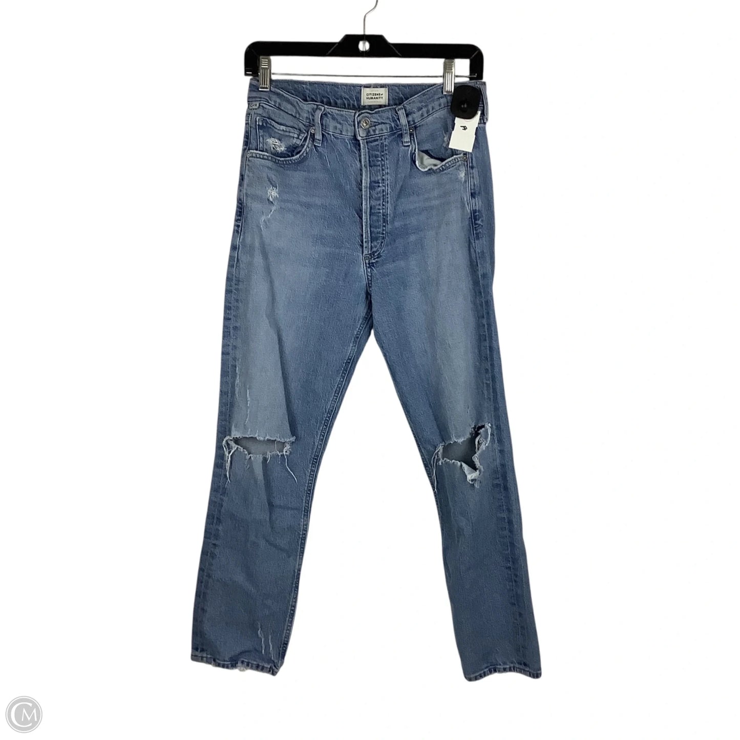 Jeans Straight By Citizens Of Humanity In Blue Denim, Size: 8